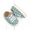 White & Green Box Printed Booties BTS9053