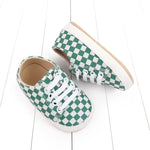 White & Green Box Printed Booties BTS9053