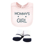 HB 5 Pieces Bibs & Socks Set, I Love Mommy BB2019F