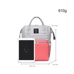 Red & Light Gray Diaper Backpack BG5515C