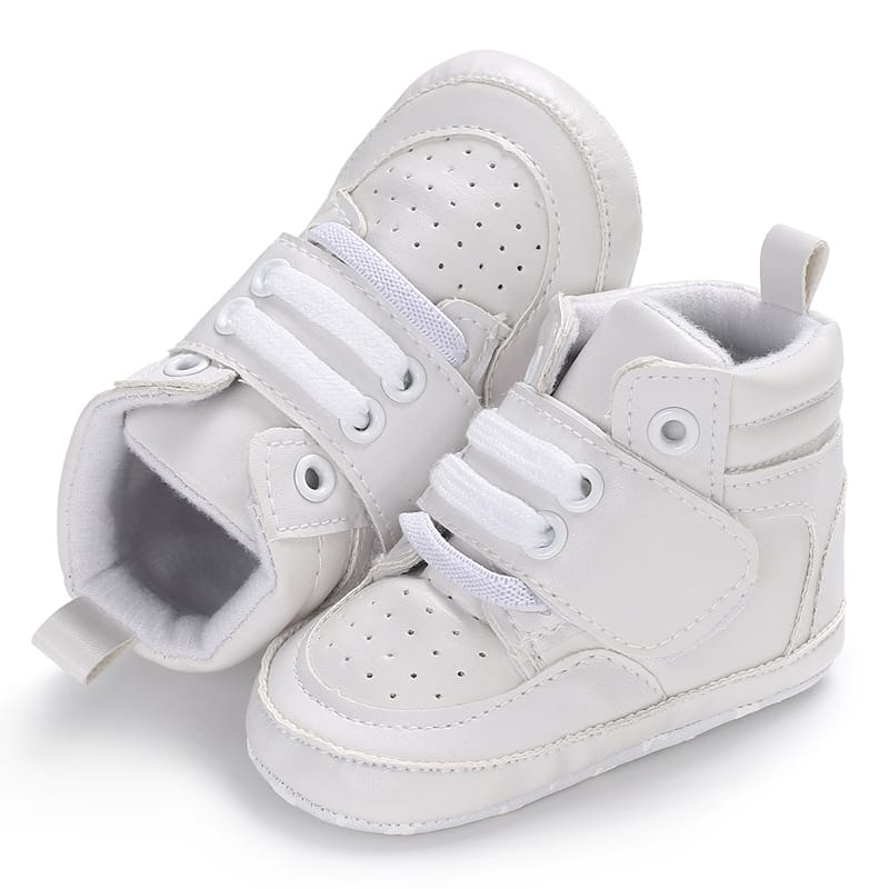 White Baby Fashion High Booties BTS9108A