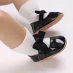 Black Baby Girls Cute Moccasins Heart Shoes SH7104B