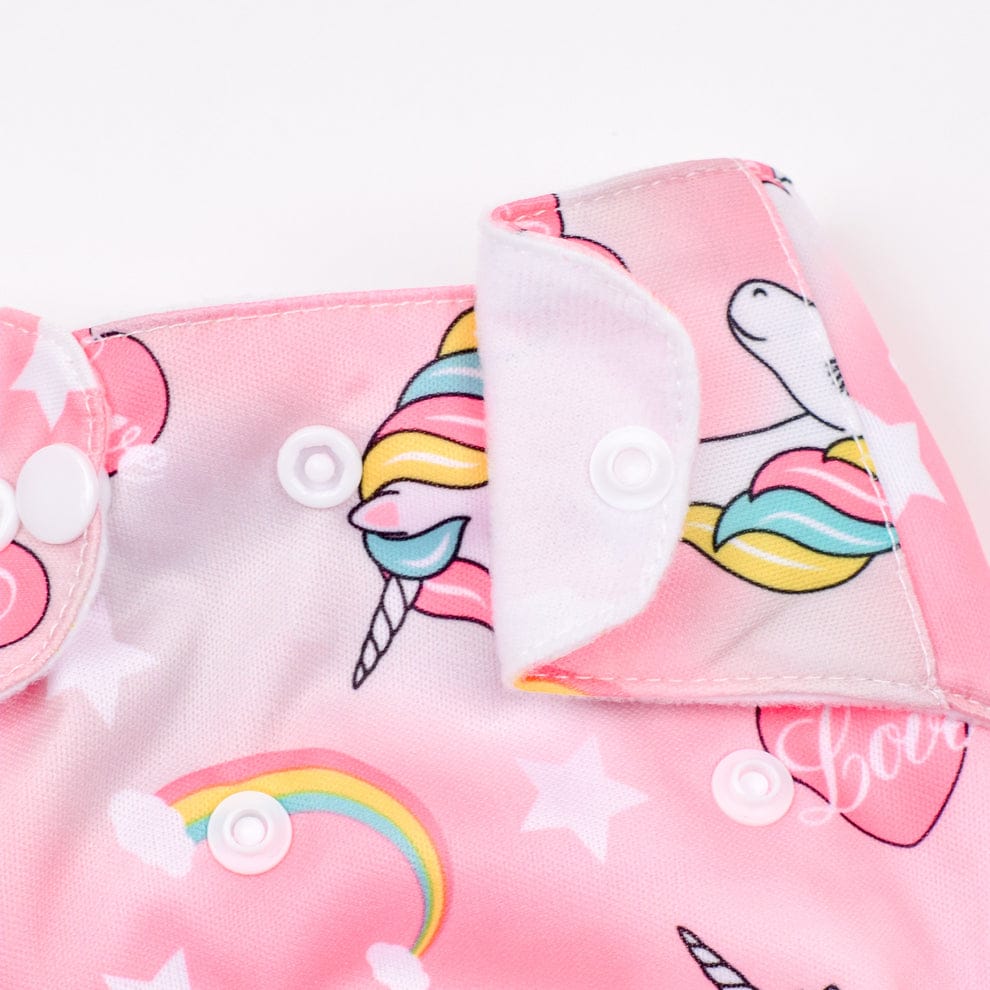 Pink Unicorn Reusable Baby Infant Nappy Cloth Diaper BCP1017C