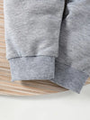 2pcs Boys' Spring/Autumn Fashion Simple Sport Letter Pattern Hoodie and Long Pants Set, Perfect for Outdoor TS6038E