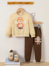 Bear Design Baby Hoodie & Trouser Set - Soft Fleece Stuff, Machine Washable - Perfect for Winter, Perfect for Outdoor TS6419K
