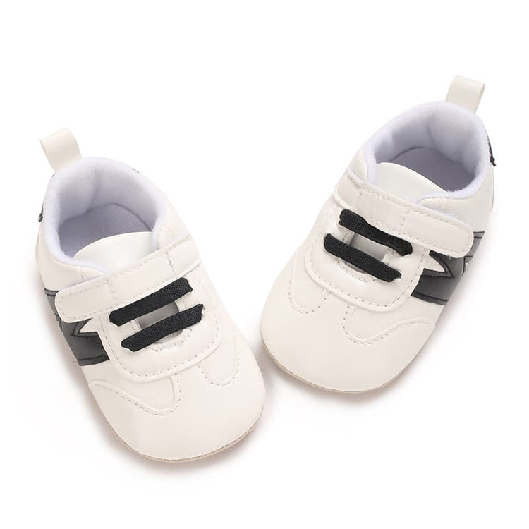 White & Black Baby Shoes SH7120B