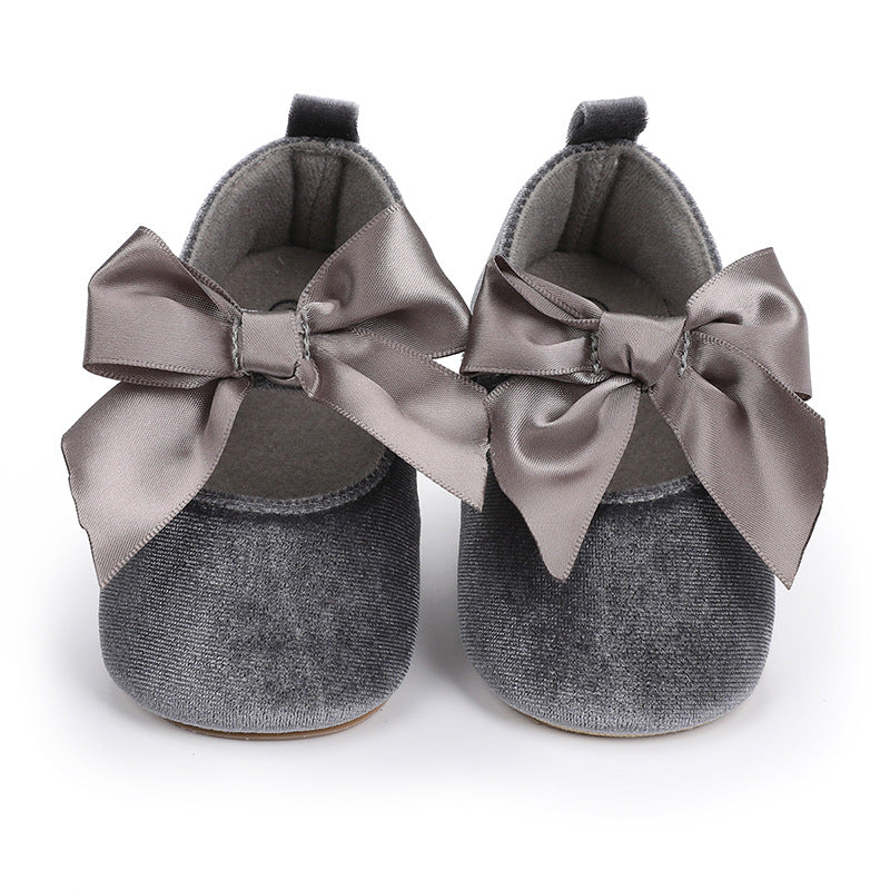 Gray Fashionable Baby Girl's Shoes SH7142C