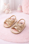 JF Champagne Color Summer Rubber-Soled Sandals for Girls SDL7559C