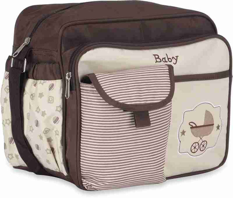 Brown Baby Diaper Bag Maternity Nappy Bag Waterproof Travel Stroller Bag BG5555A