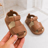 JF Warm Caramel Brown Summer Rubber-Sole Sandals for Boy SDL7595C
