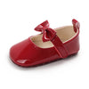 Maroon Baby Princess Soft Sole Booties BTS9114C