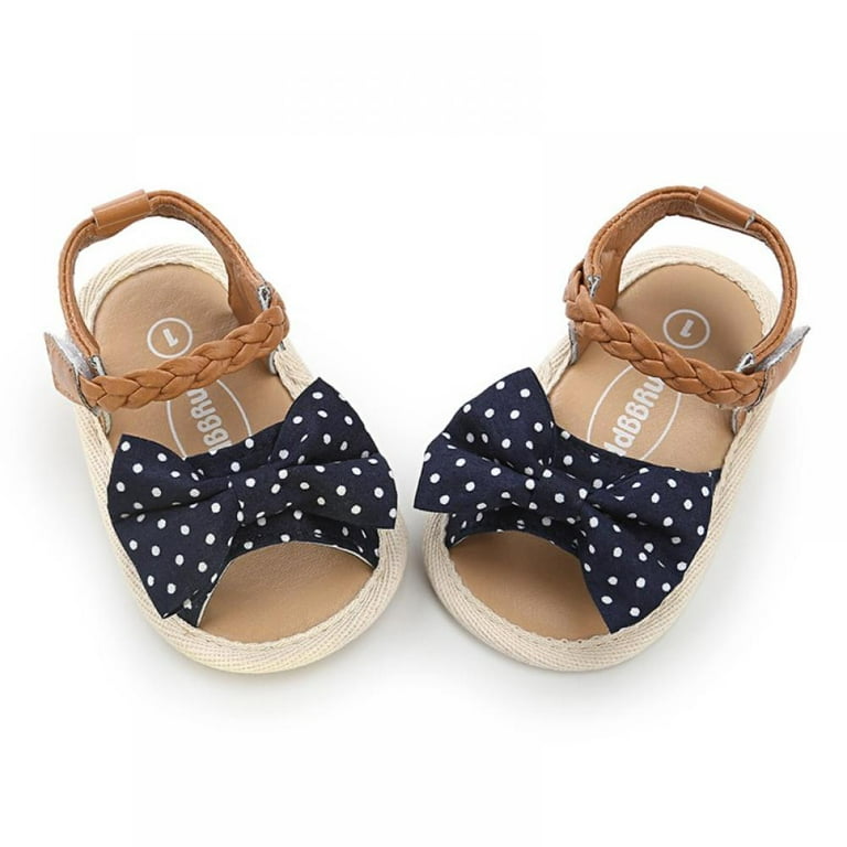 Blue Doted Sandals SDL7507C