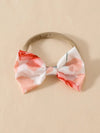 Short-sleeved Ha'er + Flower Print Cake Skirt + Headwear Bow Three-piece Set BS6101I