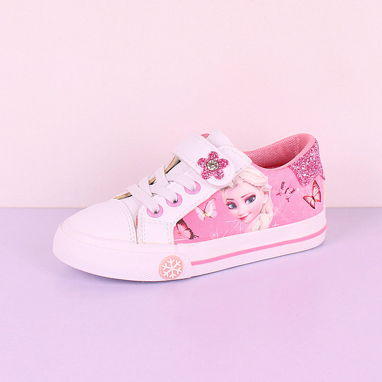 White with Barbie Print Sneaker Shoes SH7044B