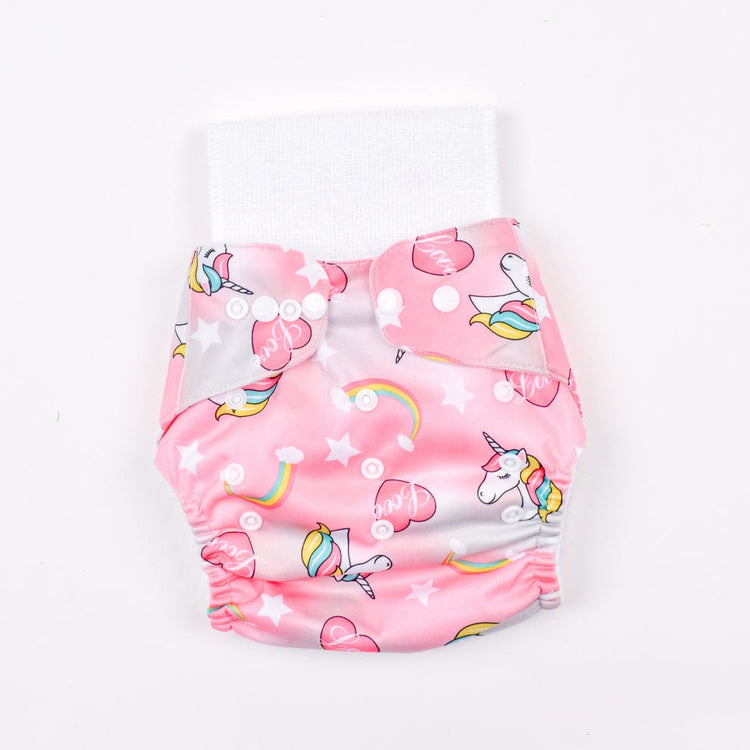 Pink Unicorn Reusable Baby Infant Nappy Cloth Diaper BCP1017C