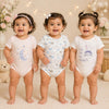 3pcs Adorable Baby Cotton Romper Set - Cute Animal Patterns & Stripes BS6431B