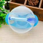 Blue Baby Suction Bowl with Heat Sensitive Spoon FS102A