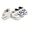 Gray Adorable Cartoon Print Soft Sole Baby Sneakers Booties BTS9120D