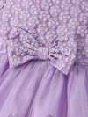 3pcs Girls' New Spring and Autumn Season Customized Three-dimensional Butterfly Embroidery Mesh Dress FD6102H
