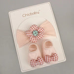 CB Pink Cap and Booties Set CP5067B