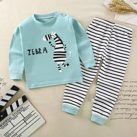 Pistachio Green Zebra Shirt & Trouser 2 Pc Set NS6048A