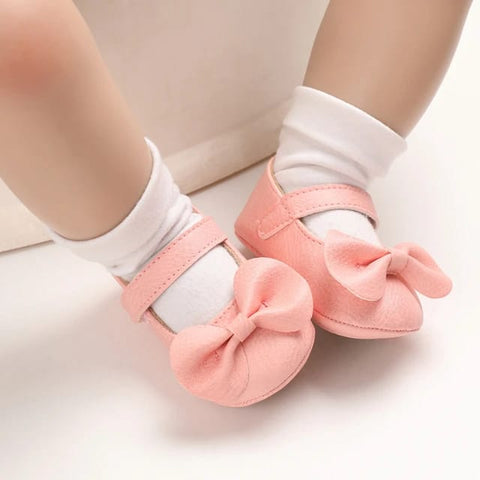 Pink Bowknot Infant Casual Soft Sole Shoes SH7095C