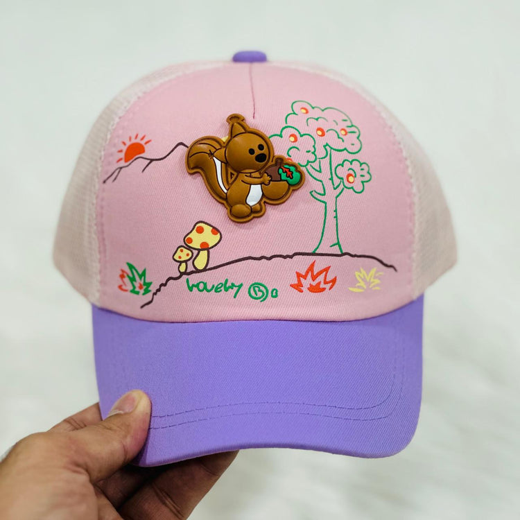 Girl's Purple & Pink Baseball Cap CP5045A