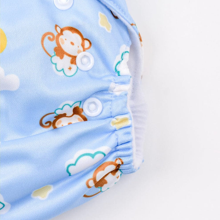 Blue Monkey Reusable Baby Infant Nappy Cloth Diaper BCP1017B