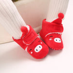 Red Color Toddlers Winter Fashionable Boys And Girls Shoes SH7147B