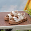White Kids Fashionable Sandals | Soft Sole, Fastener, PVC Material Sandals SDL7568A