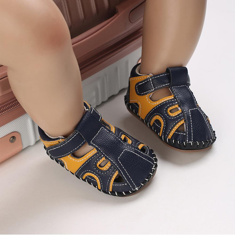 Yellow & Balck Sandals SDL7503C