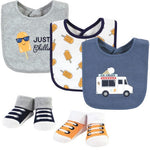 HB 5 Pieces Bibs & Socks Set, Ice Cream BB2024A