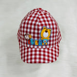 Children's Fashion Unisex Red & White Cap CP5034B