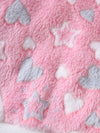 Pink Love Star Plush Cute Girls' Baby Long Sleeve Long Pants Spring and Autumn Outerwear Two-piece Set FD6405I