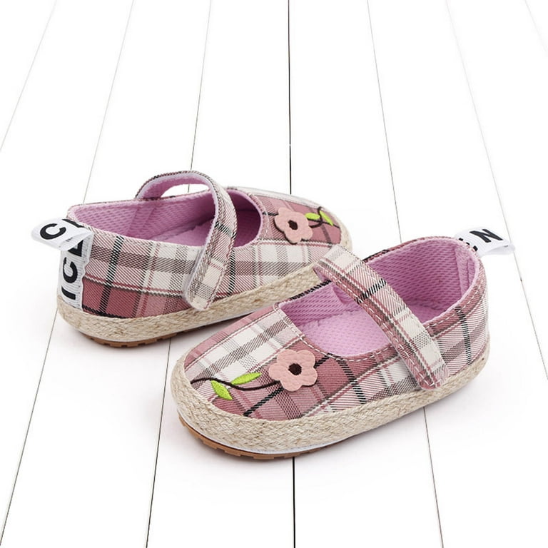 Purple Check Shoes SH7057A