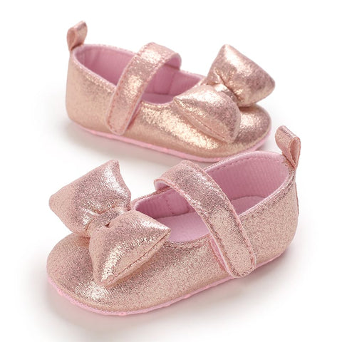 Pink Bow Booties BTS9073A