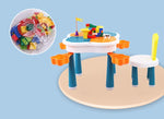 Game Reading Table for Preschool Baby Table and Chairs Set with Build Block BCP1038