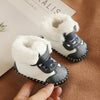 Navy Blue & White Toddlers Winter Fashionable Boys And Girls Shoes SH7155A