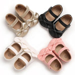 Black Bowknot Infant Casual Soft Sole Shoes SH7095B