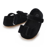 Black Princess Bow Tie Baby Girl Toddler Shoes SH7123A