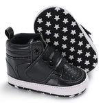 Black Baby Fashion High Booties BTS9108B