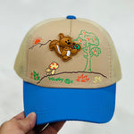 Girl's Boyal Blue & Beige Baseball Cap CP5045D