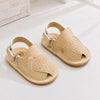 JF Soft Beige / Cream Summer Rubber-Sole Sandals for Boy SDL7588C