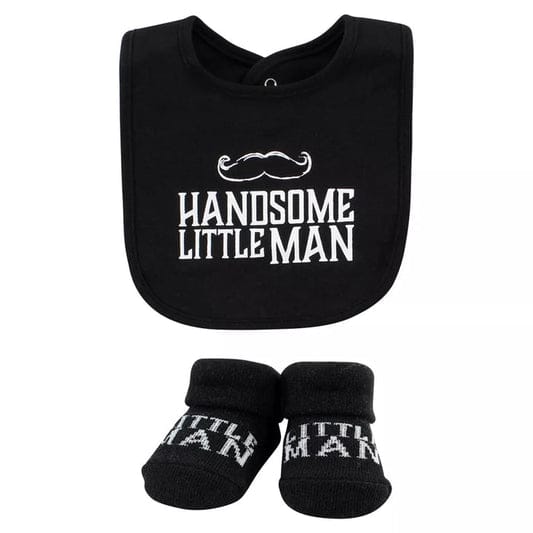 HB 5 Pieces Bibs & Socks Set, Handsome Little Man BB2024B