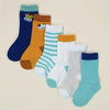 6 Pairs of Colorful Breathable and Comfortable Short Round Neck Socks for Boys and Girls Socks, Suitable for Four Seasons (0-6 Months) SK3024B