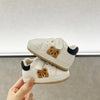 White & Black Bear Shoes SH7153A