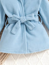 Flannel Hooded Sleepwear Coral Velvet Embroidered Fox Cute Cartoon Baby Clothes NS6100