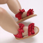 Baby Girl Maroon Glitter Sandals SDL7522A