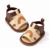 JF Brown Little Arc Summer Rubber-Sole Sandals for Boys And Girls SDL7586A