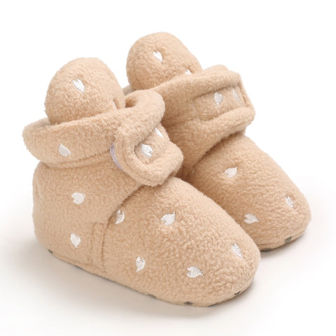 Brown Star Baby Winter Cute Warm Winter Shoes SH7127D